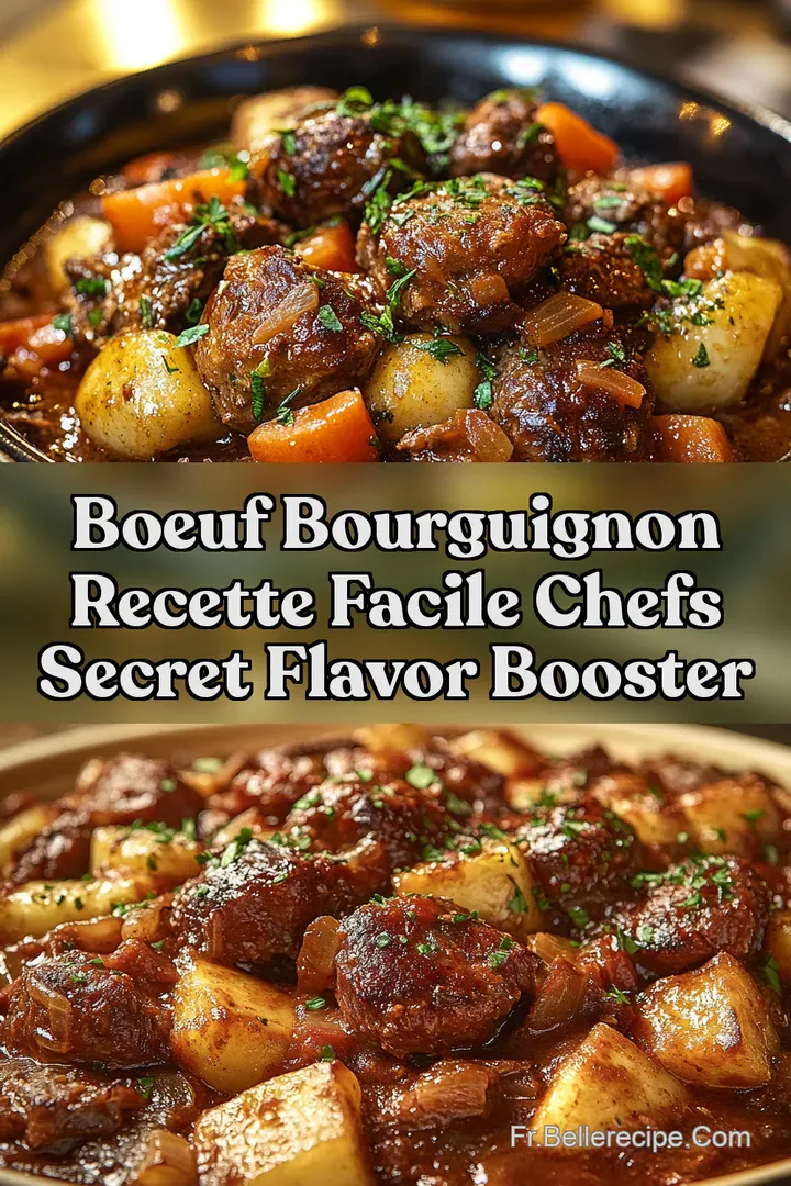 Boeuf Bourguignon Recette Facile Chefs Secret Flavor Booster