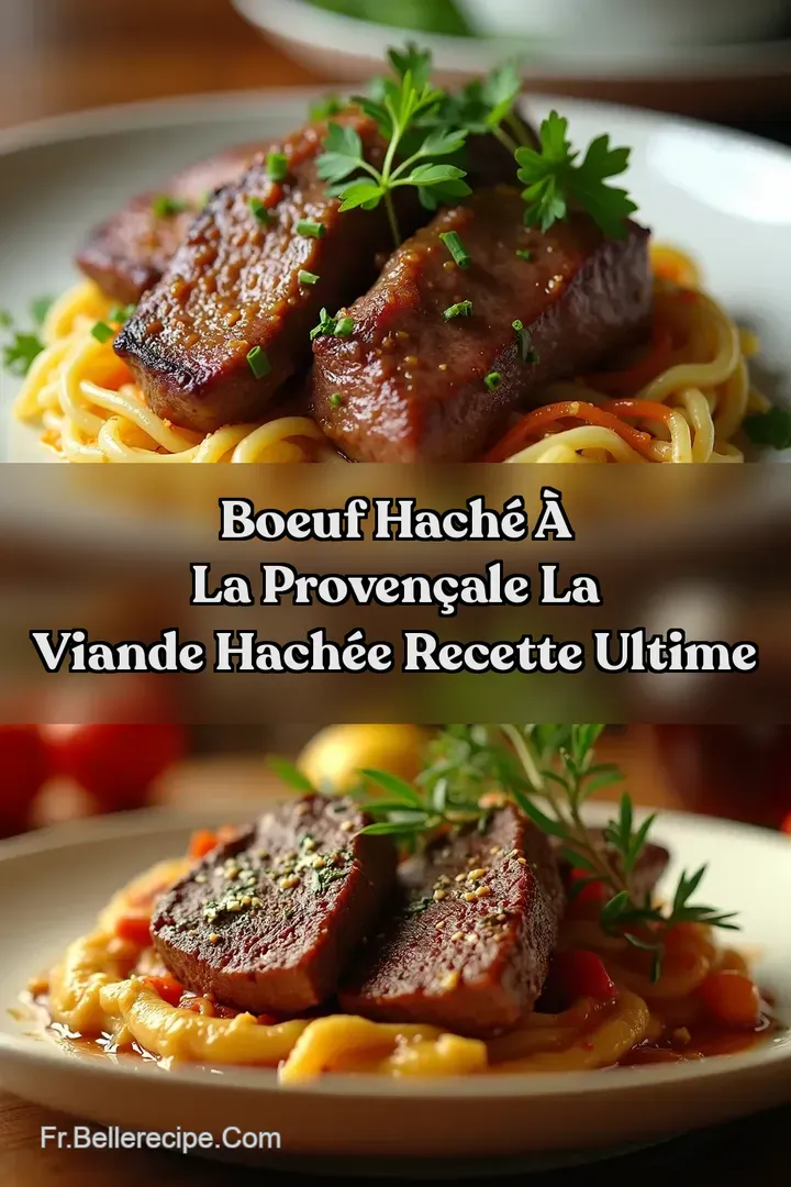 Boeuf Hach&eacute; &agrave; la Proven&ccedil;ale La Viande Hach&eacute;e Recette Ultime