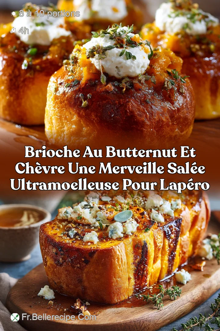 Brioche au butternut et ch&egrave;vre une merveille sal&eacute;e ultramoelleuse pour lap&eacute;ro