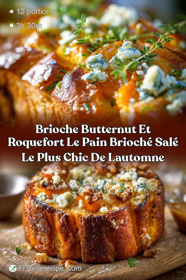 Brioche butternut et roquefort Le pain brioch&eacute; sal&eacute; le plus chic de lautomne
