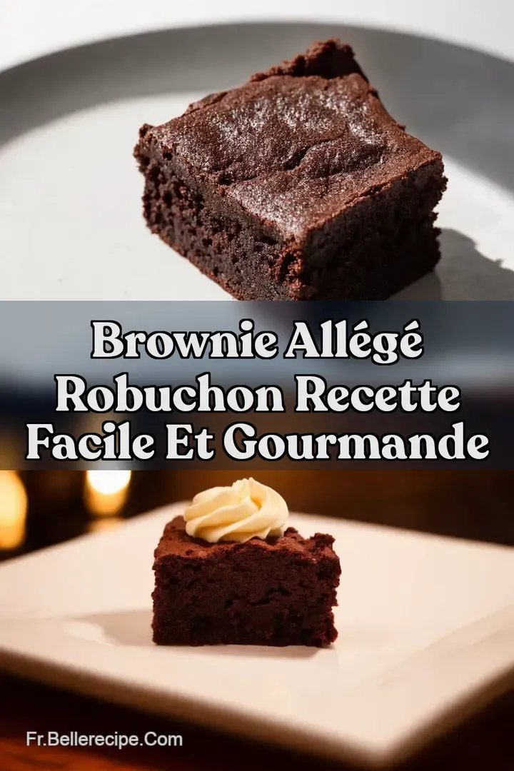 Brownie All&eacute;g&eacute; Robuchon Recette Facile et Gourmande