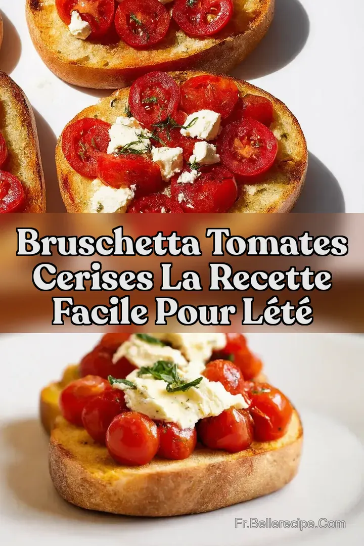 Bruschetta Tomates Cerises La Recette Facile pour l&Eacute;t&eacute;