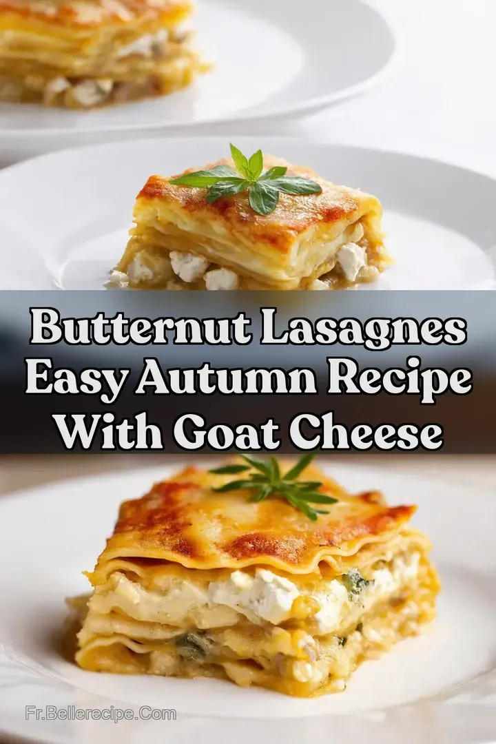 Butternut Lasagnes Easy Autumn Recipe With Goat Cheese