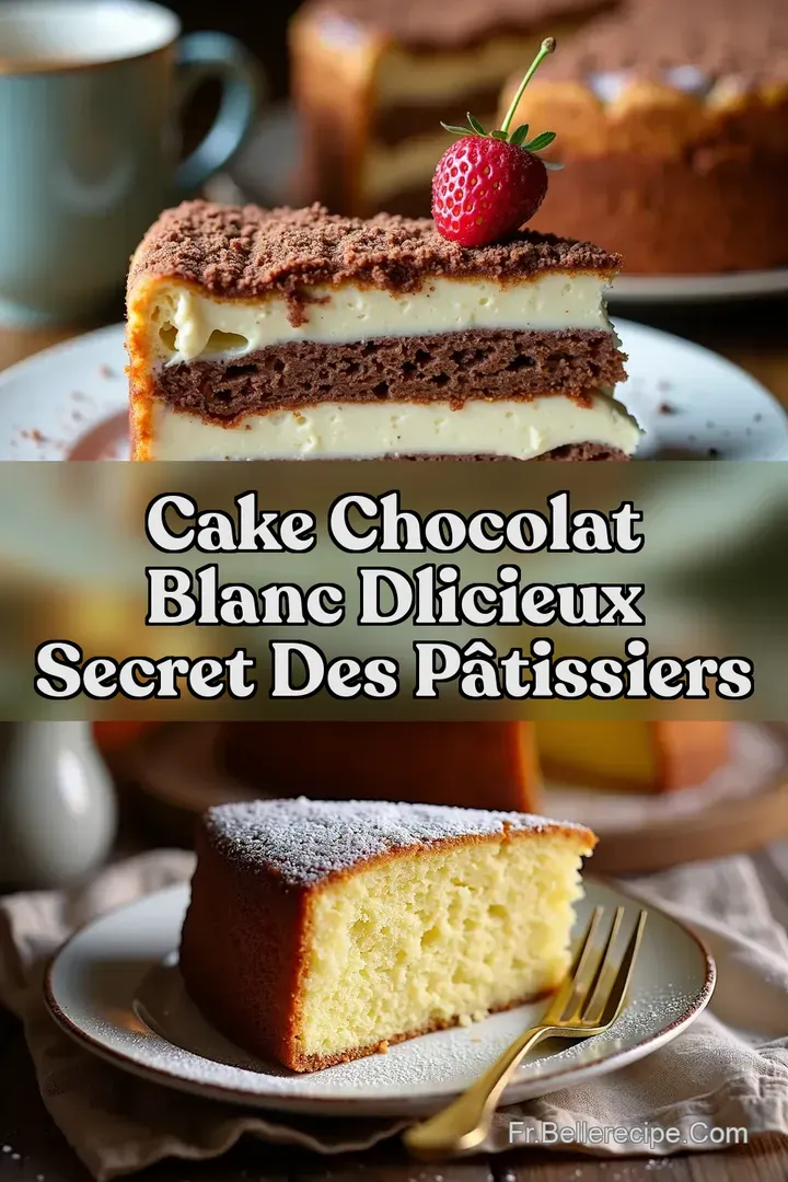 Cake Chocolat Blanc Dlicieux Secret des P&acirc;tissiers