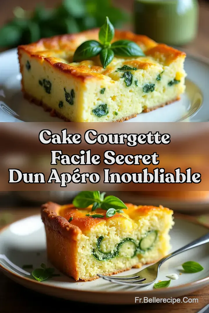 Cake Courgette Facile Secret dun Ap&eacute;ro Inoubliable