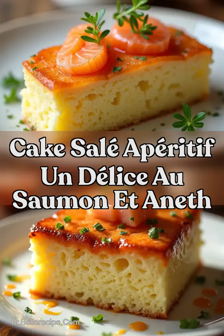 Cake Sal&eacute; Ap&eacute;ritif Un D&eacute;lice au Saumon et Aneth