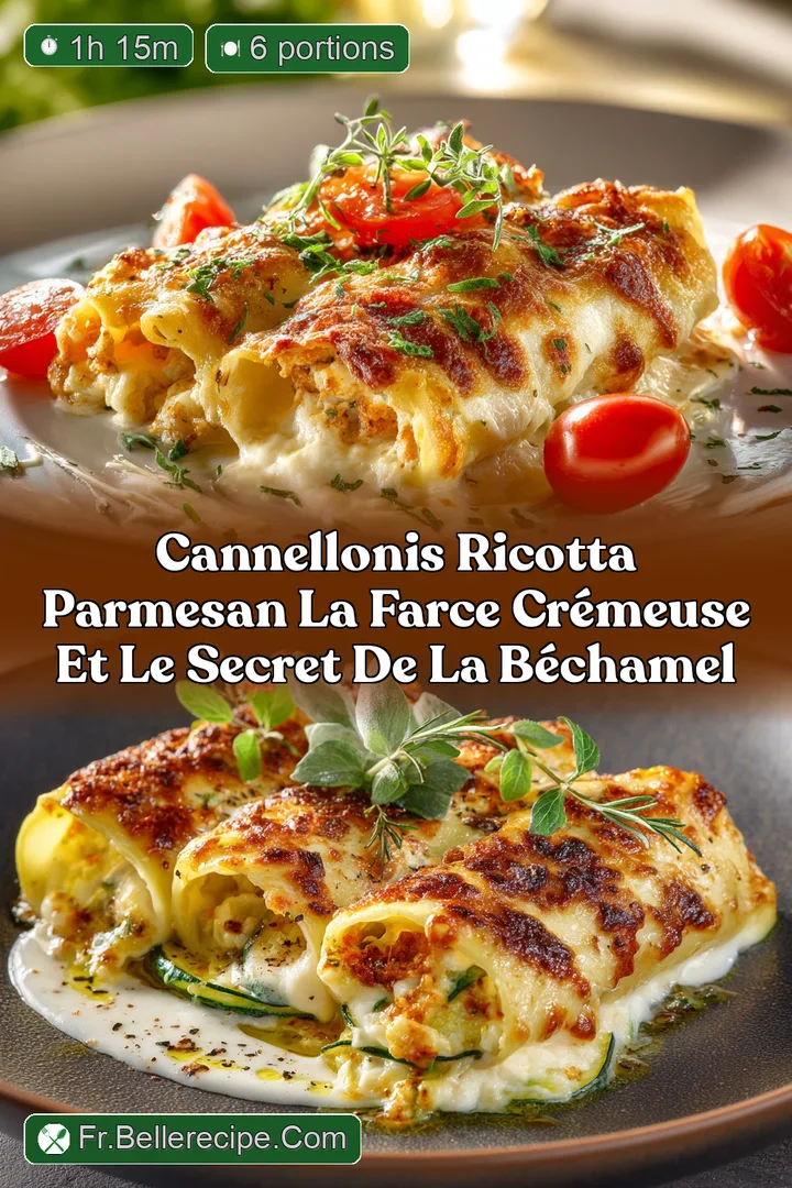 Cannellonis Ricotta Parmesan La Farce Cr&eacute;meuse et le Secret de la B&eacute;chamel