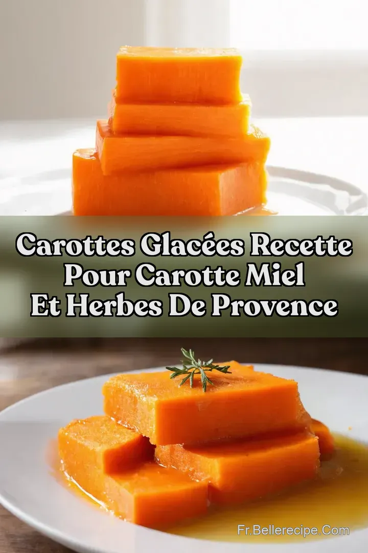 Carottes Glac&eacute;es recette pour carotte Miel et Herbes de Provence