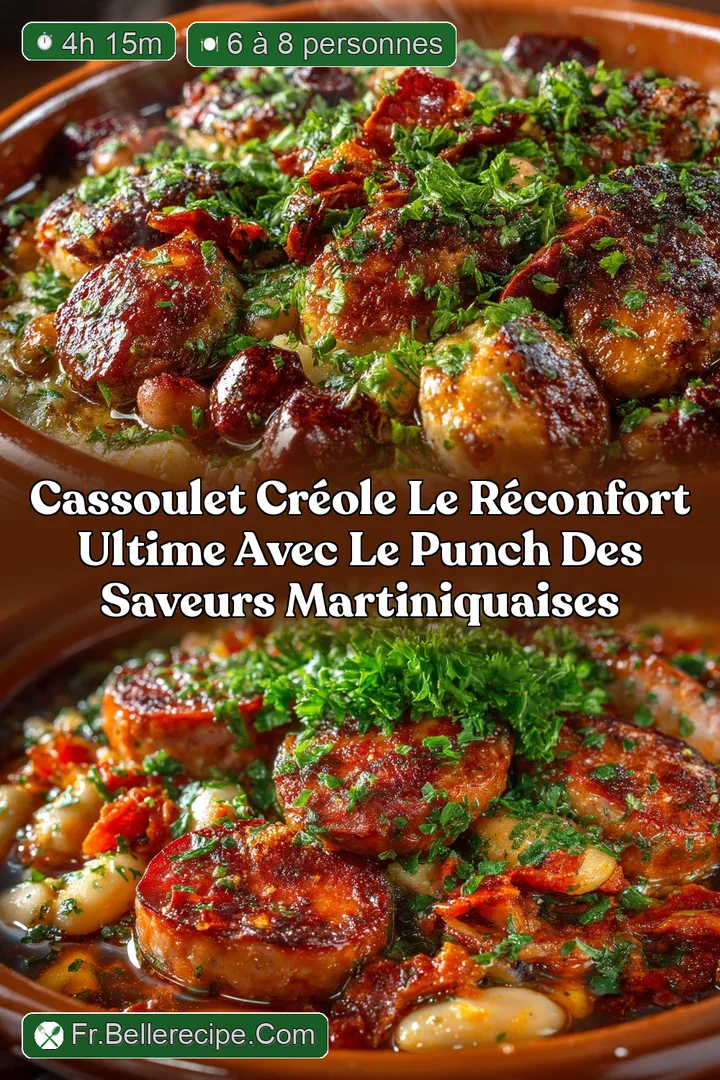 Cassoulet Cr&eacute;ole Le r&eacute;confort ultime avec le punch des saveurs Martiniquaises