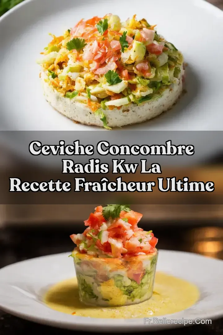 Ceviche Concombre Radis kw La Recette Fra&icirc;cheur Ultime
