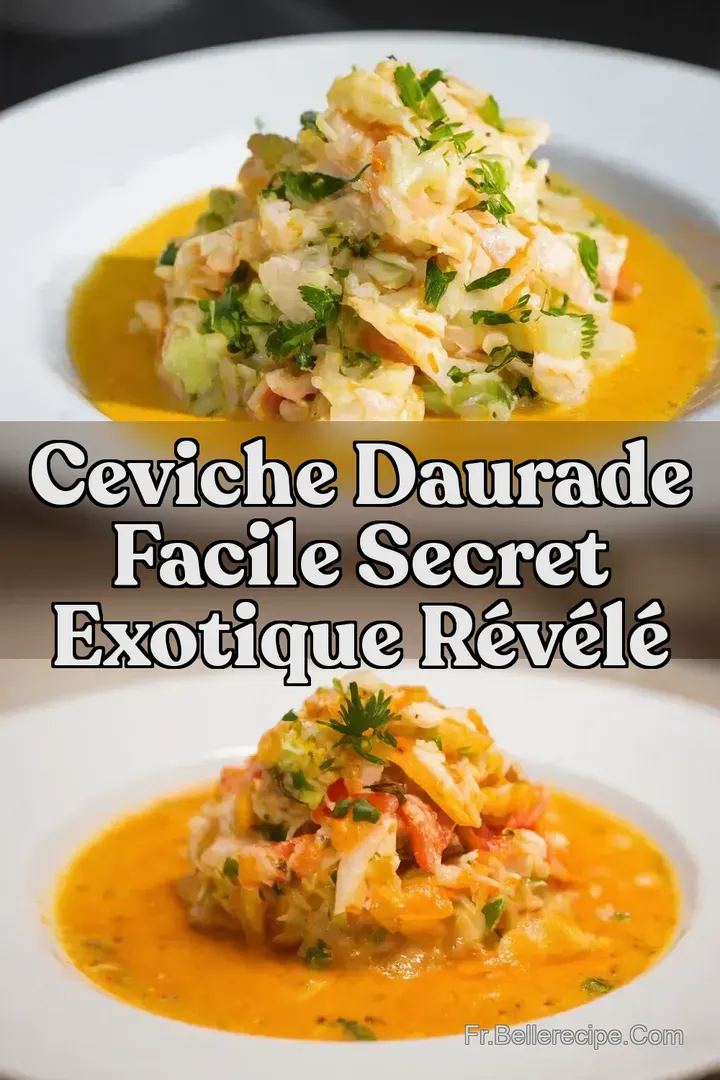 Ceviche Daurade Facile Secret Exotique R&eacute;v&eacute;l&eacute;