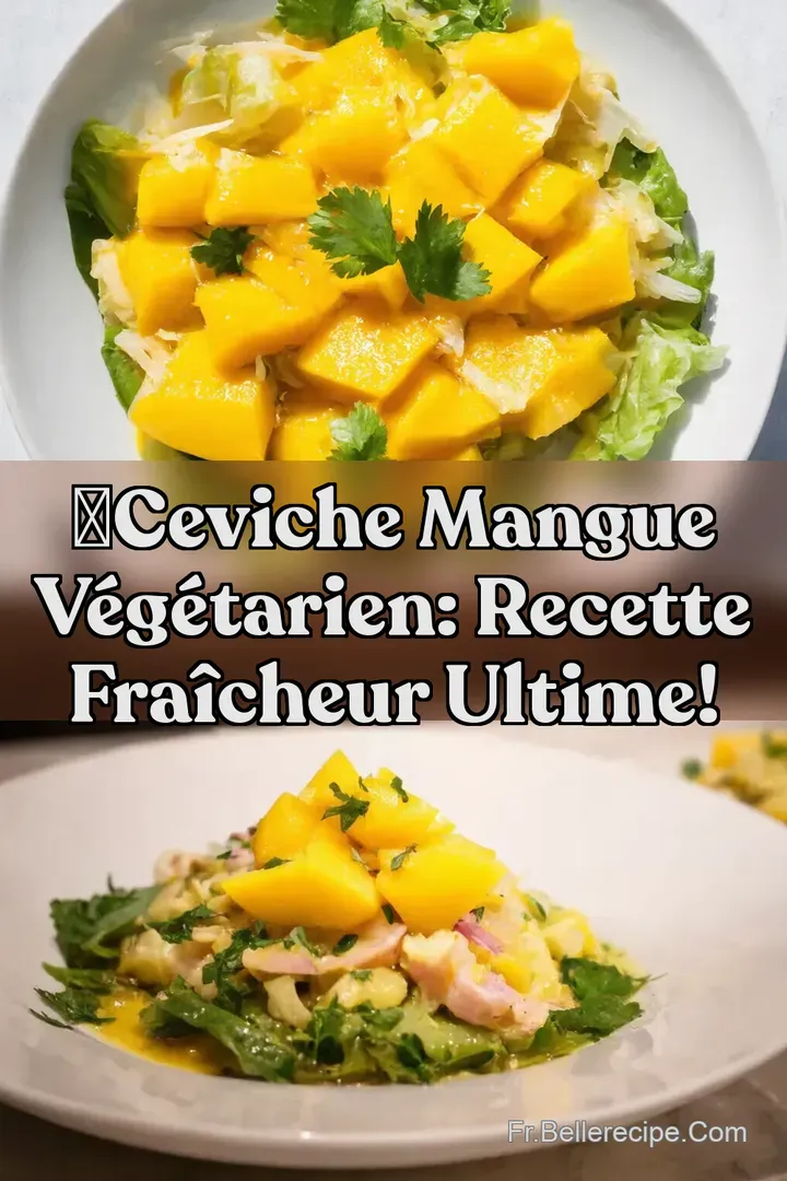 ☀️Ceviche Mangue V&eacute;g&eacute;tarien: Recette Fra&icirc;cheur Ultime!