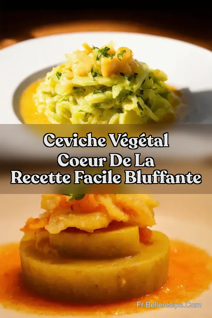 Ceviche v&eacute;g&eacute;tal coeur de La recette facile bluffante