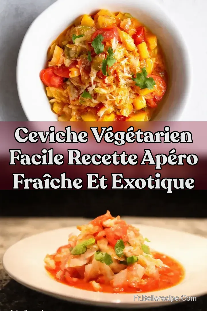 Ceviche V&eacute;g&eacute;tarien Facile Recette Ap&eacute;ro Fra&icirc;che et Exotique