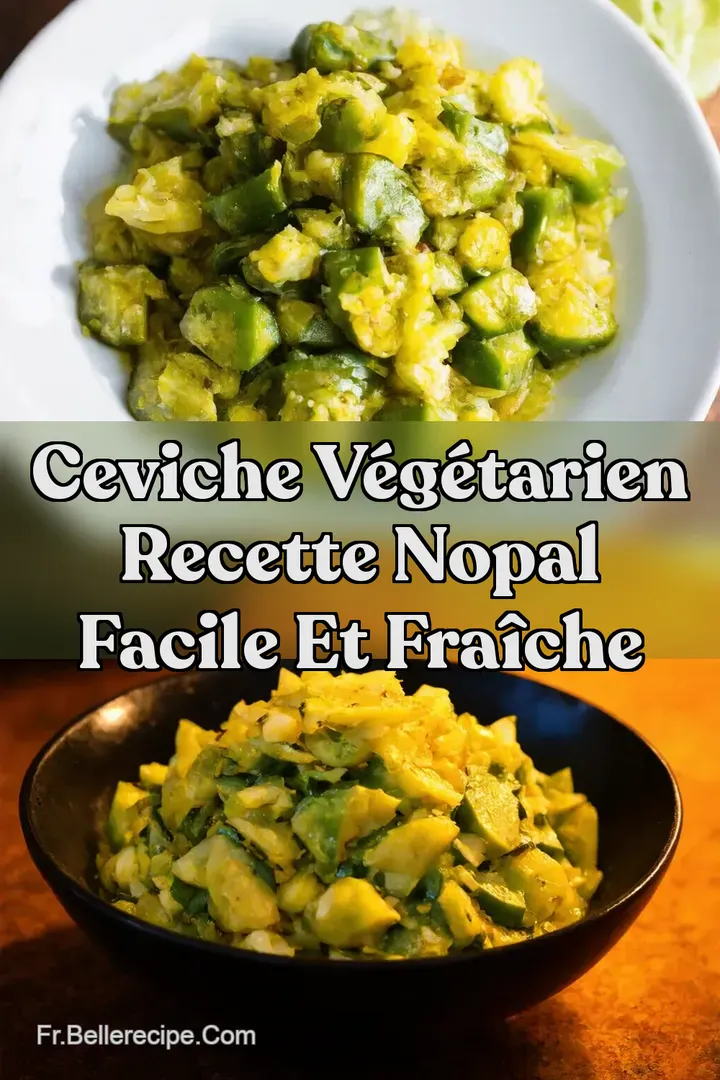 Ceviche V&eacute;g&eacute;tarien Recette Nopal Facile et Fra&icirc;che