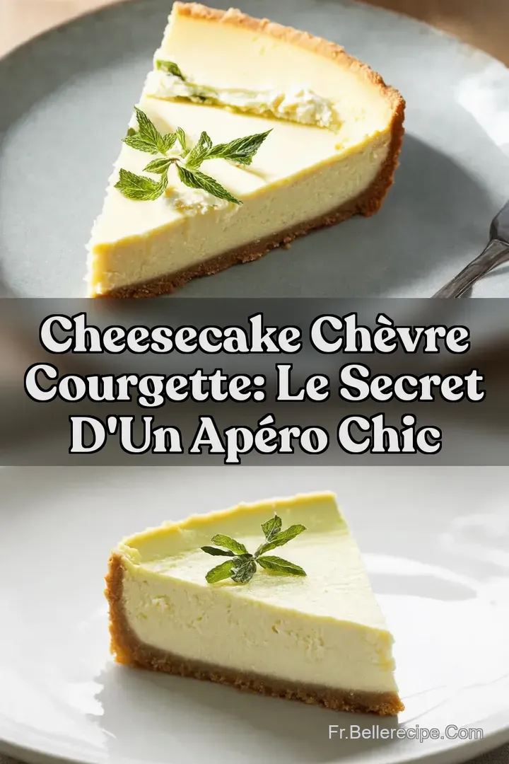 Cheesecake Ch&egrave;vre Courgette: Le Secret d un Ap&eacute;ro Chic
