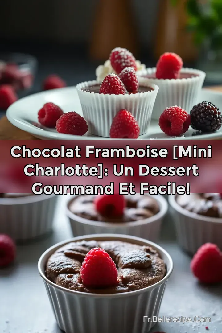Chocolat Framboise [Mini charlotte]: Un Dessert Gourmand et Facile!