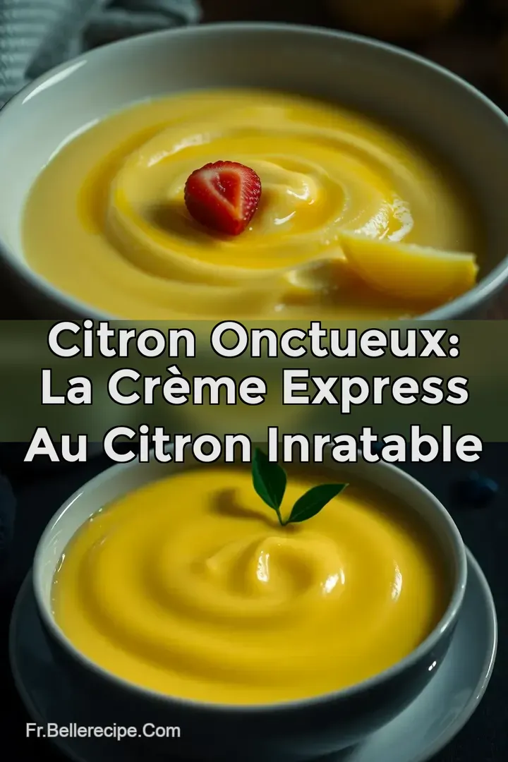 Citron Onctueux: La Cr&egrave;me Express Au Citron Inratable