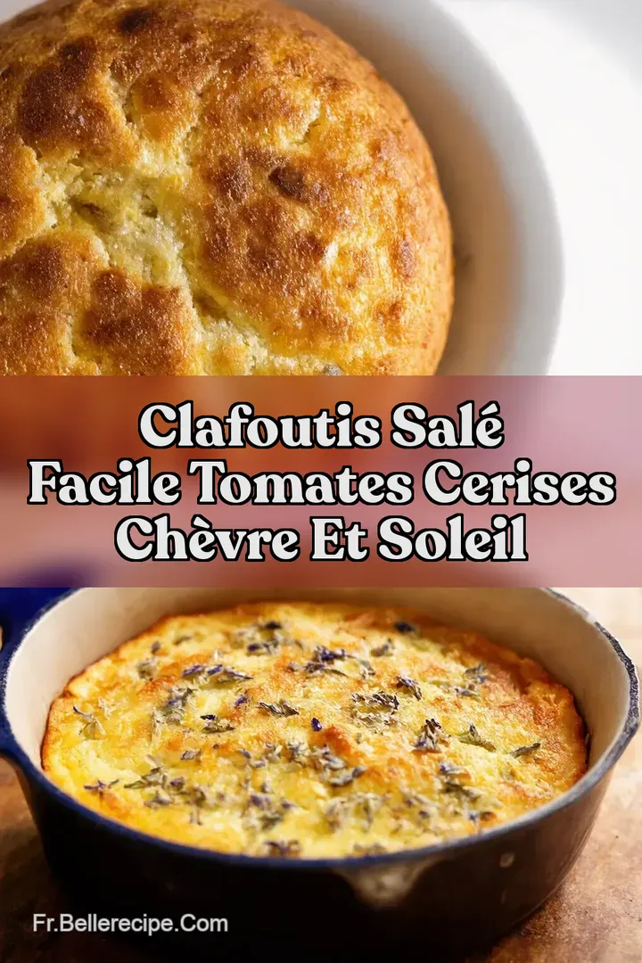 Clafoutis Sal&eacute; Facile Tomates Cerises Ch&egrave;vre et Soleil
