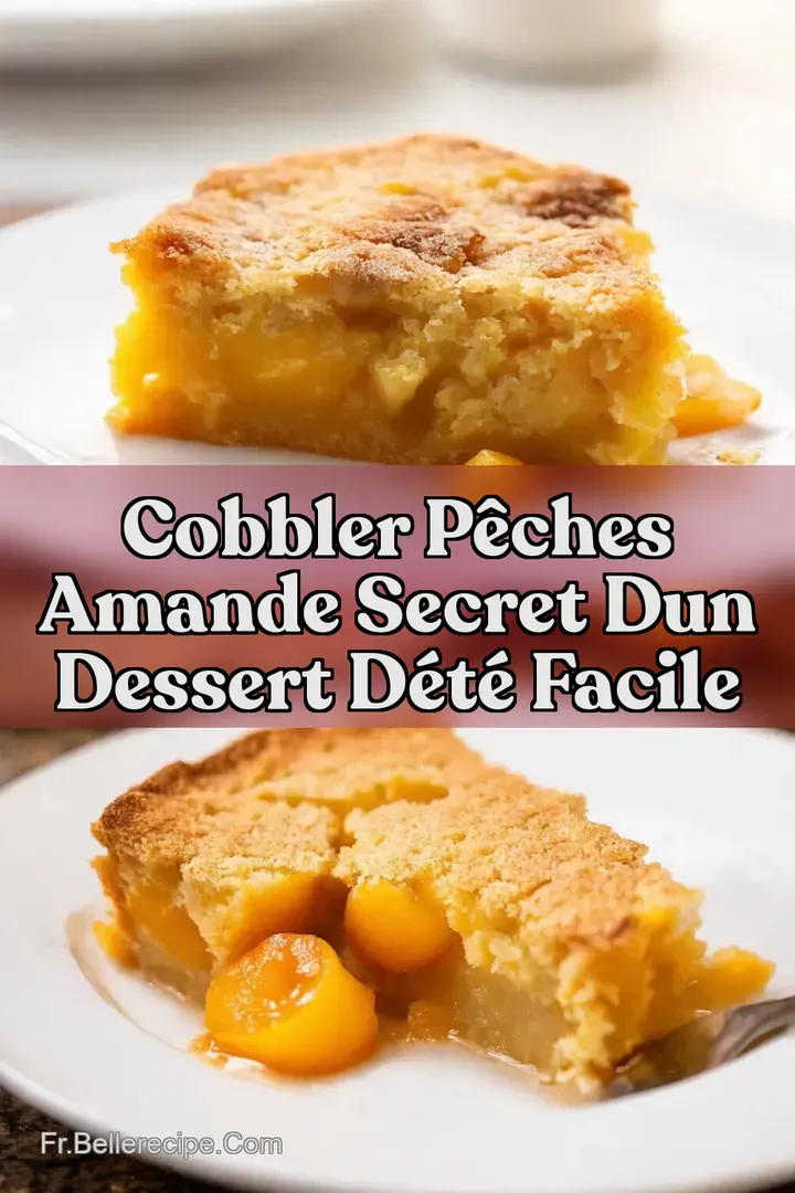 Cobbler P&ecirc;ches Amande Secret dun dessert d&eacute;t&eacute; facile