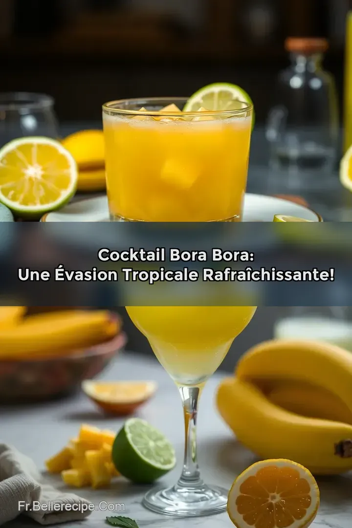 Cocktail Bora Bora: Une &Eacute;vasion Tropicale Rafra&icirc;chissante!