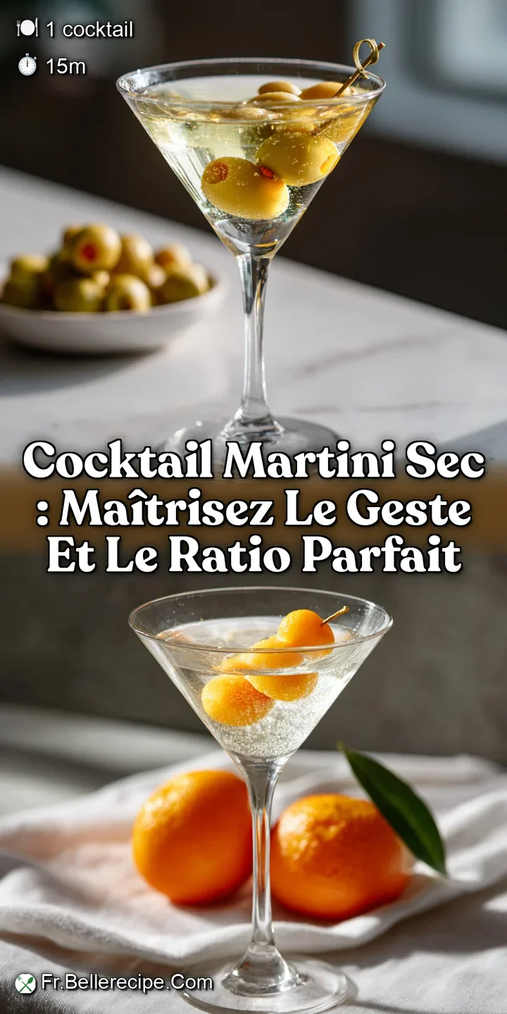 Cocktail Martini Sec : Ma&icirc;trisez le Geste et le Ratio Parfait
