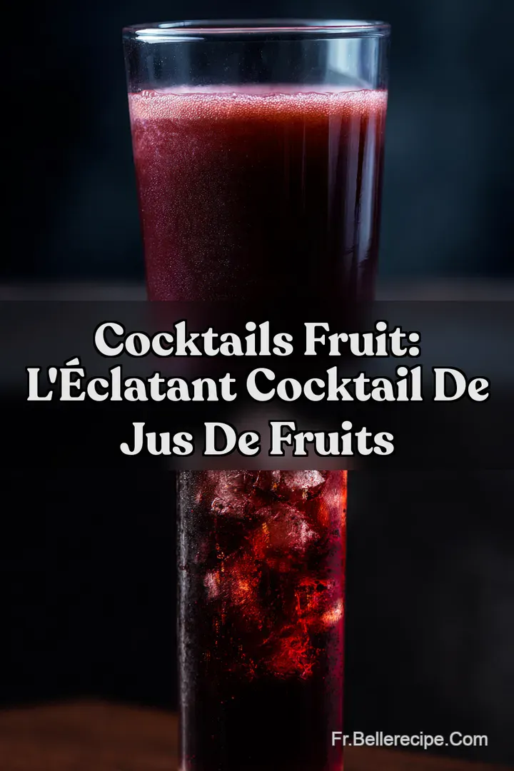 Cocktails Fruit: L &eacute;clatant Cocktail de Jus de Fruits