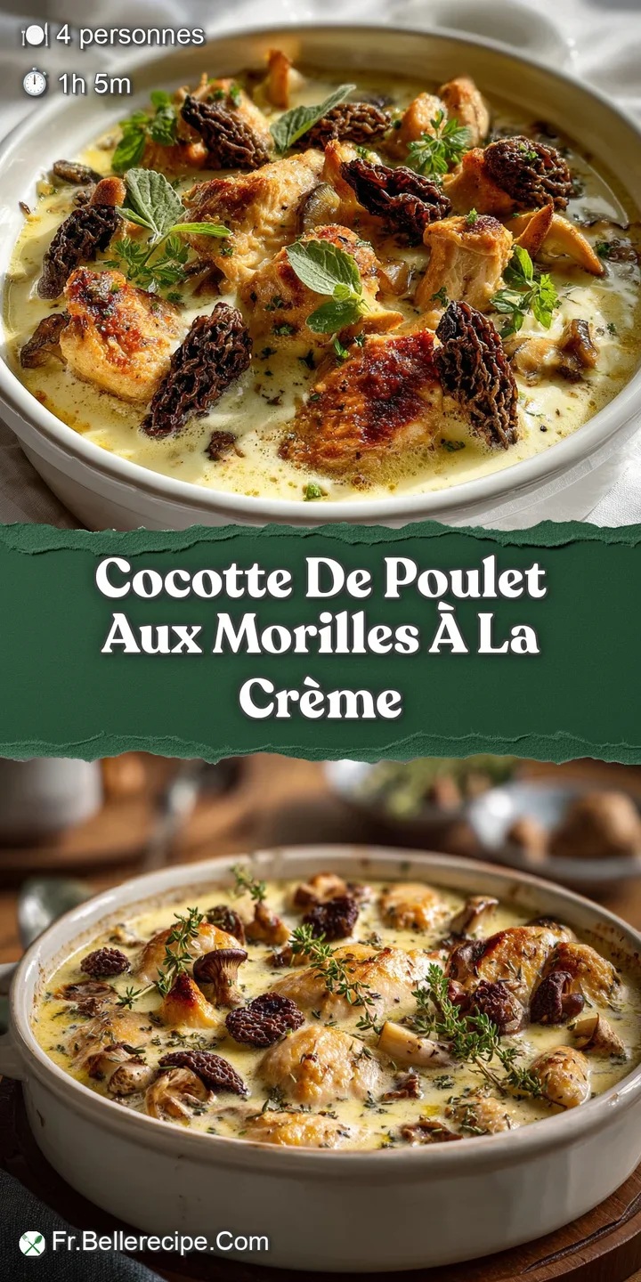 Close-up of succulent chicken and earthy mushrooms in a luscious cream sauce, hinting at savory, umami flavors.