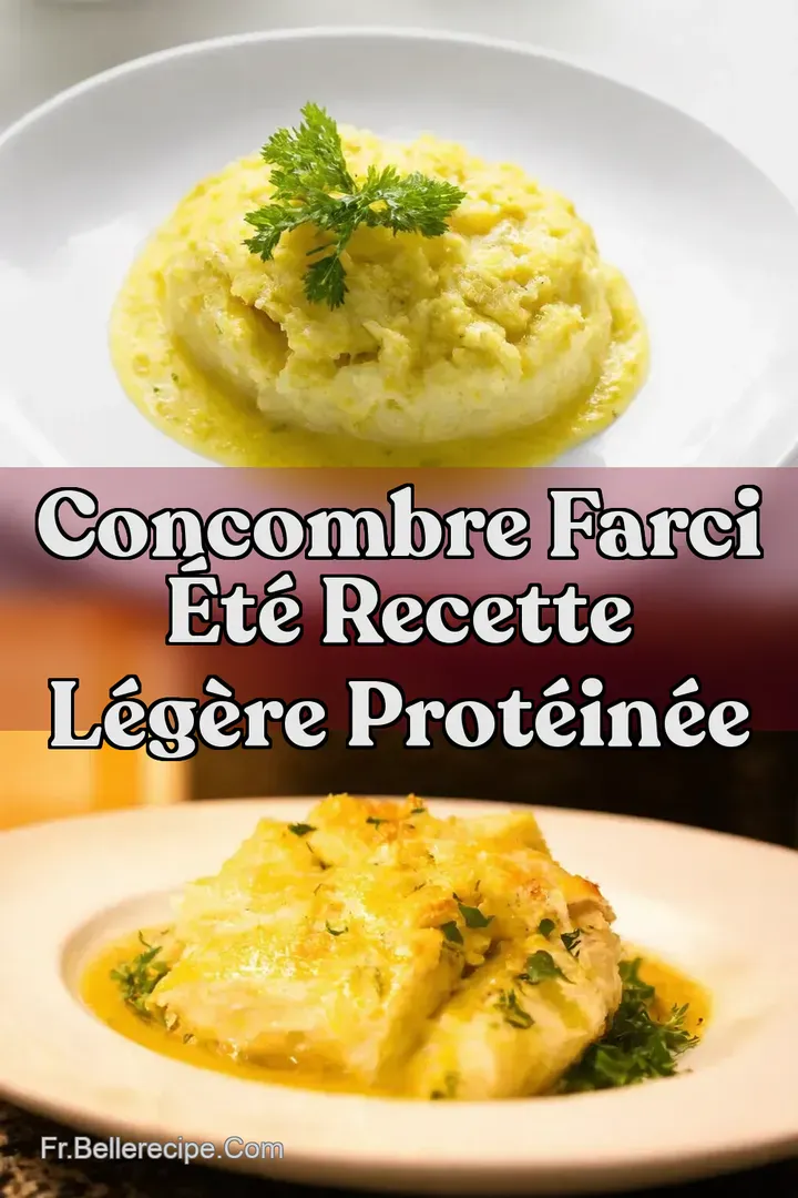 Concombre farci &eacute;t&eacute; Recette l&eacute;g&egrave;re prot&eacute;in&eacute;e