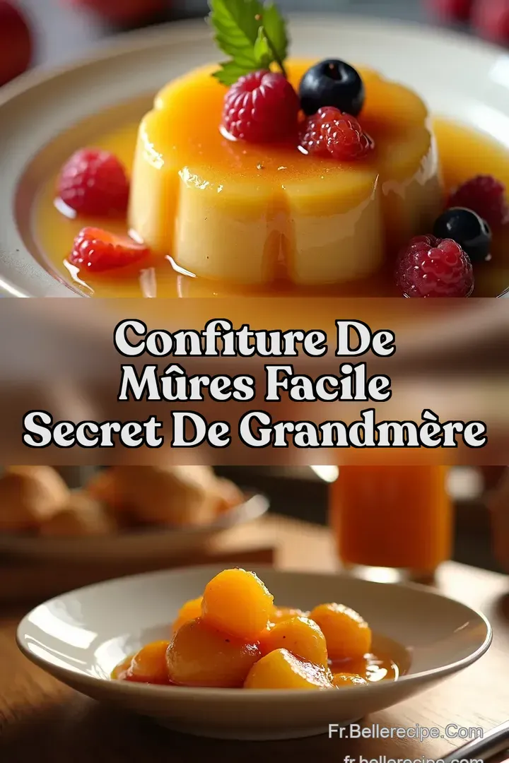 Confiture de M&ucirc;res Facile Secret de GrandM&egrave;re