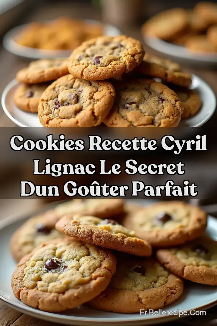 Cookies Recette Cyril Lignac Le Secret dun Go&ucirc;ter Parfait