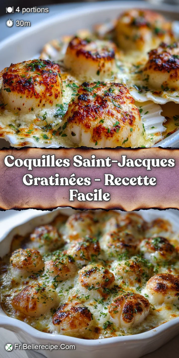 Close-up of a Coquille Saint Jacques. See the browned breadcrumbs, delicate scallop, and hint of herbs in the creamy sauce...