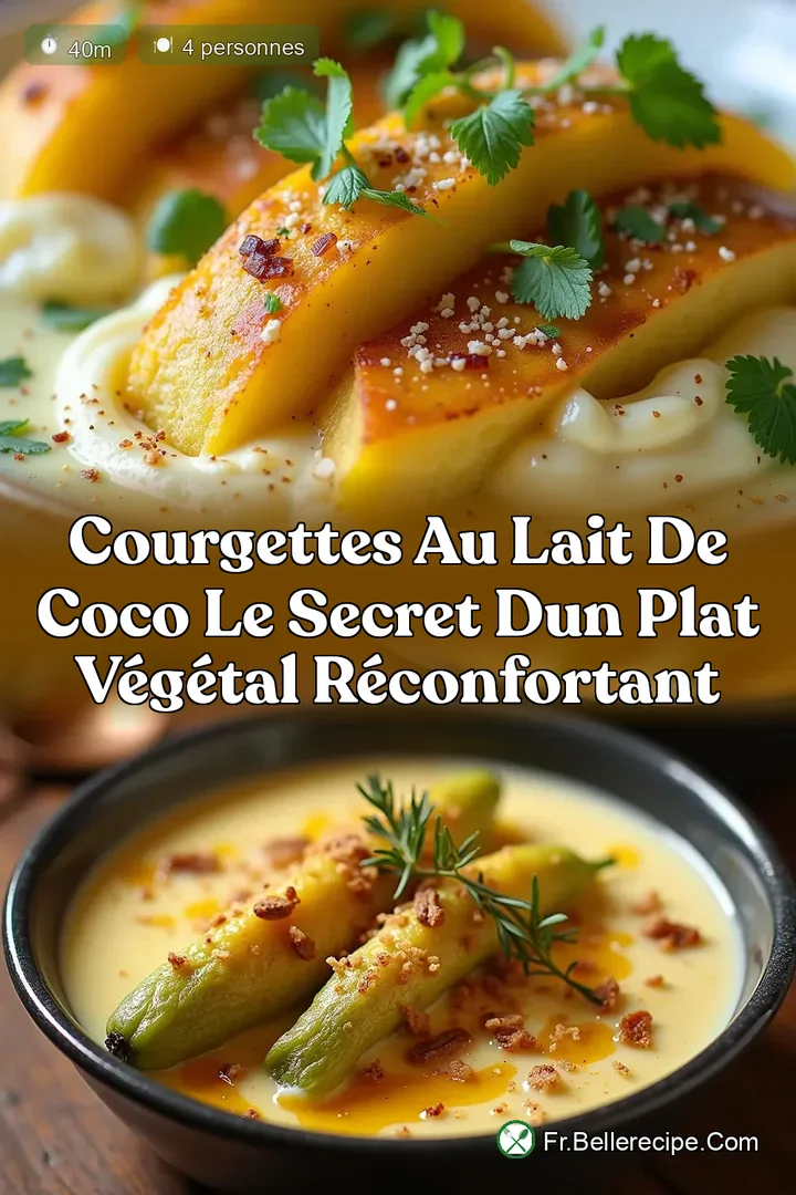 Courgettes au Lait de Coco Le Secret dun Plat V&eacute;g&eacute;tal R&eacute;confortant