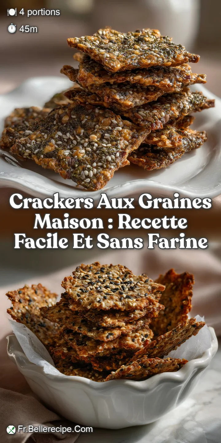 Crackers aux Graines Maison : Recette Facile et Sans Farine