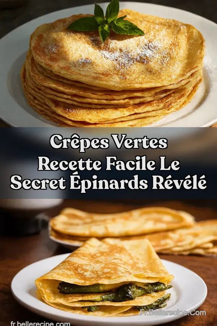 Cr&ecirc;pes Vertes Recette Facile Le Secret &Eacute;pinards R&eacute;v&eacute;l&eacute;