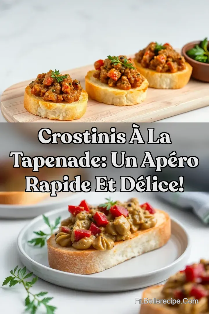 Crostinis &agrave; la Tapenade: Un Ap&eacute;ro Rapide et D&eacute;lice!