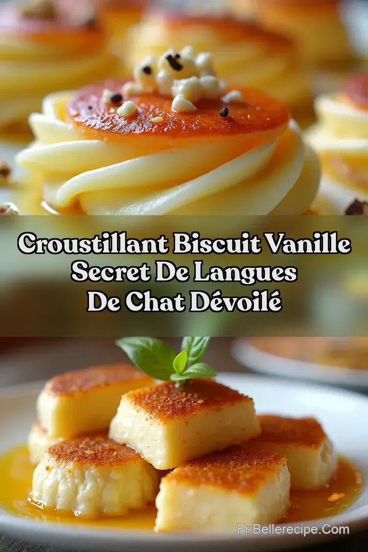 Croustillant Biscuit Vanille Secret de Langues de Chat D&eacute;voil&eacute;