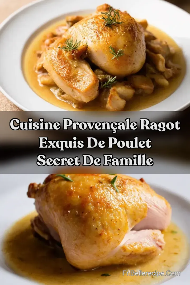 Cuisine Proven&ccedil;ale Ragot Exquis de Poulet Secret de Famille
