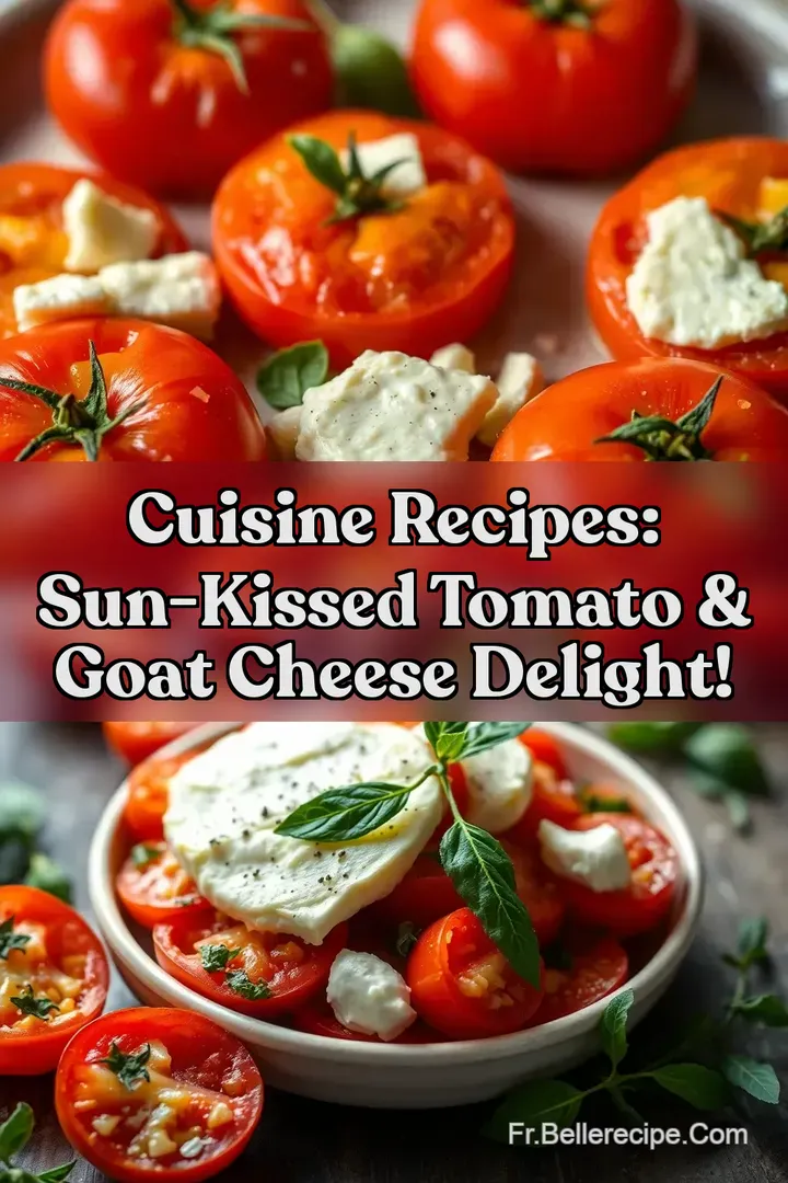 Cuisine Recipes: Sun-Kissed Tomato & Goat Cheese Delight!