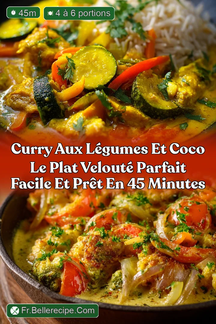 Curry aux l&eacute;gumes et coco Le plat velout&eacute; parfait facile et pr&ecirc;t en 45 minutes
