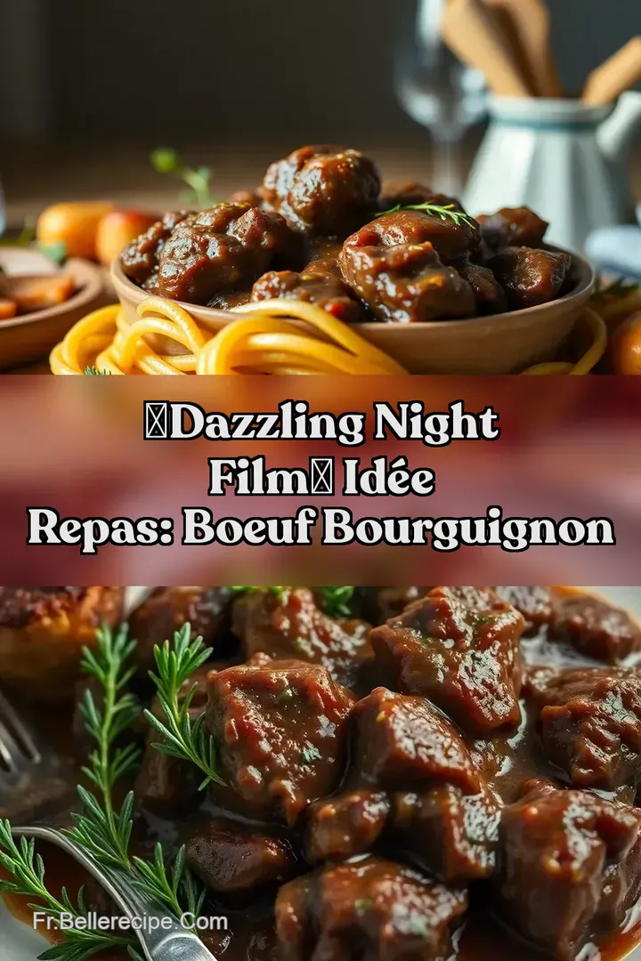 ✨Dazzling Night Film✨ Id&eacute;e Repas: Boeuf Bourguignon