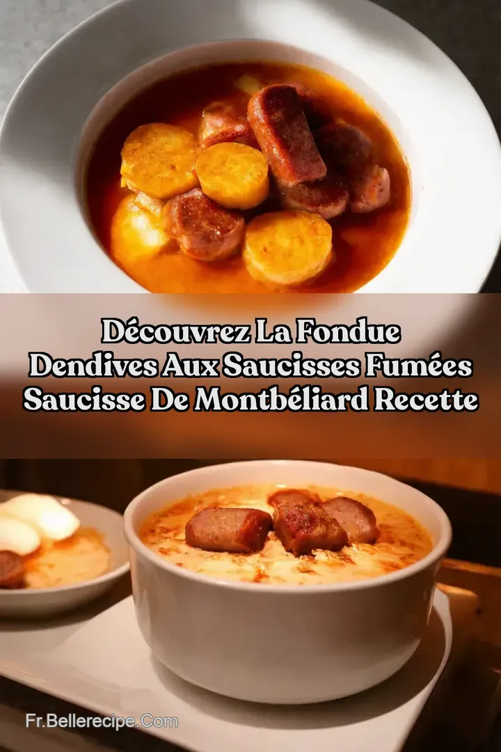 D&eacute;couvrez la Fondue dEndives aux Saucisses Fum&eacute;es Saucisse de Montb&eacute;liard recette
