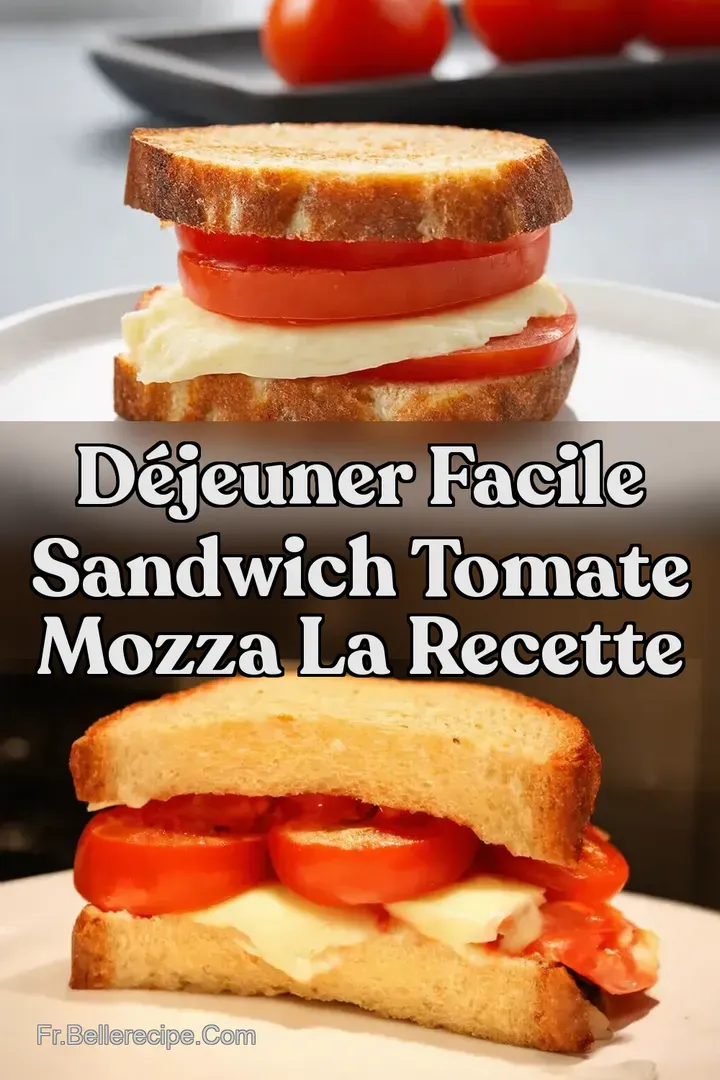D&eacute;jeuner Facile Sandwich Tomate Mozza La Recette