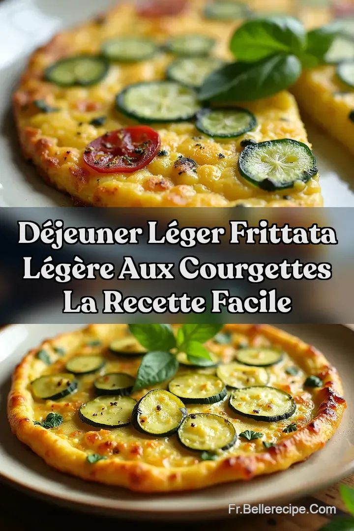 D&eacute;jeuner L&eacute;ger Frittata L&eacute;g&egrave;re aux Courgettes la Recette Facile