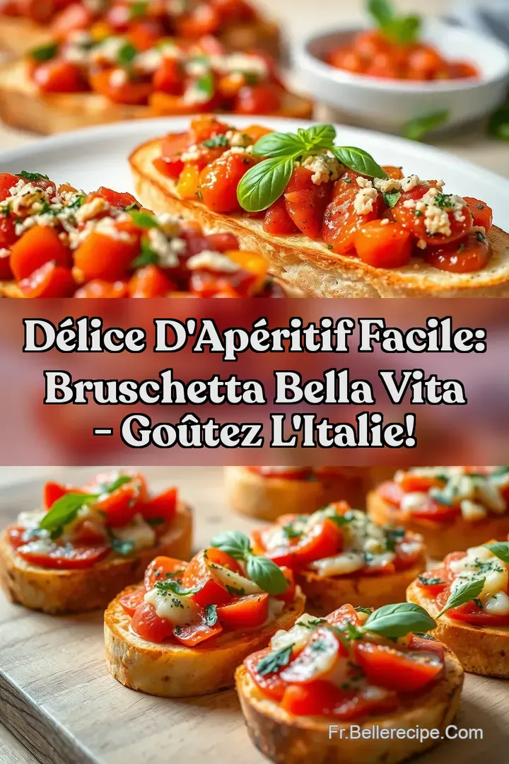 D&eacute;lice d ap&eacute;ritif facile: Bruschetta Bella Vita - Go&ucirc;tez l Italie!