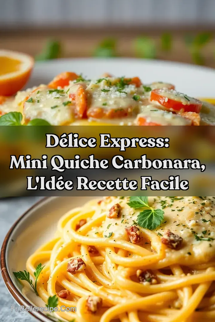 D&eacute;lice Express: Mini Quiche Carbonara l Id&eacute;e Recette Facile