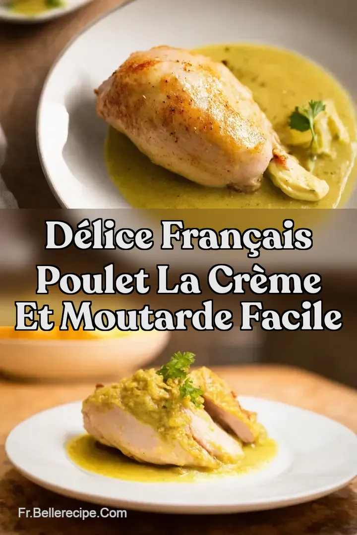 D&Eacute;LICE Fran&ccedil;ais Poulet la Cr&egrave;me et Moutarde Facile