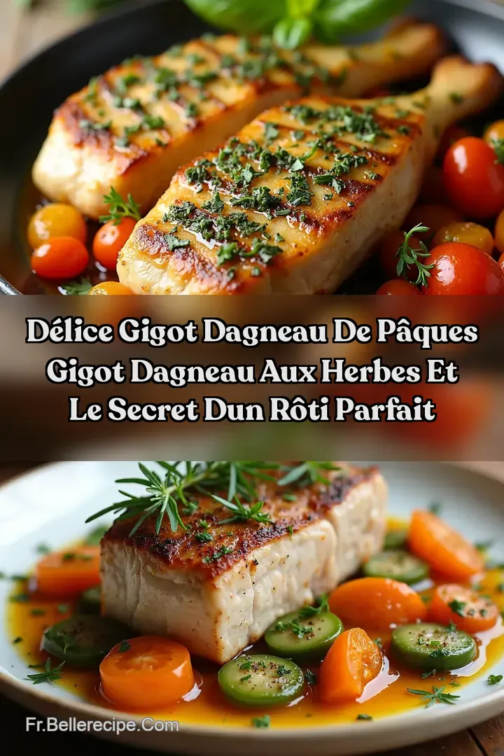 D&eacute;lice Gigot dagneau de P&acirc;ques Gigot dAgneau aux Herbes et Le Secret dun R&ocirc;ti Parfait