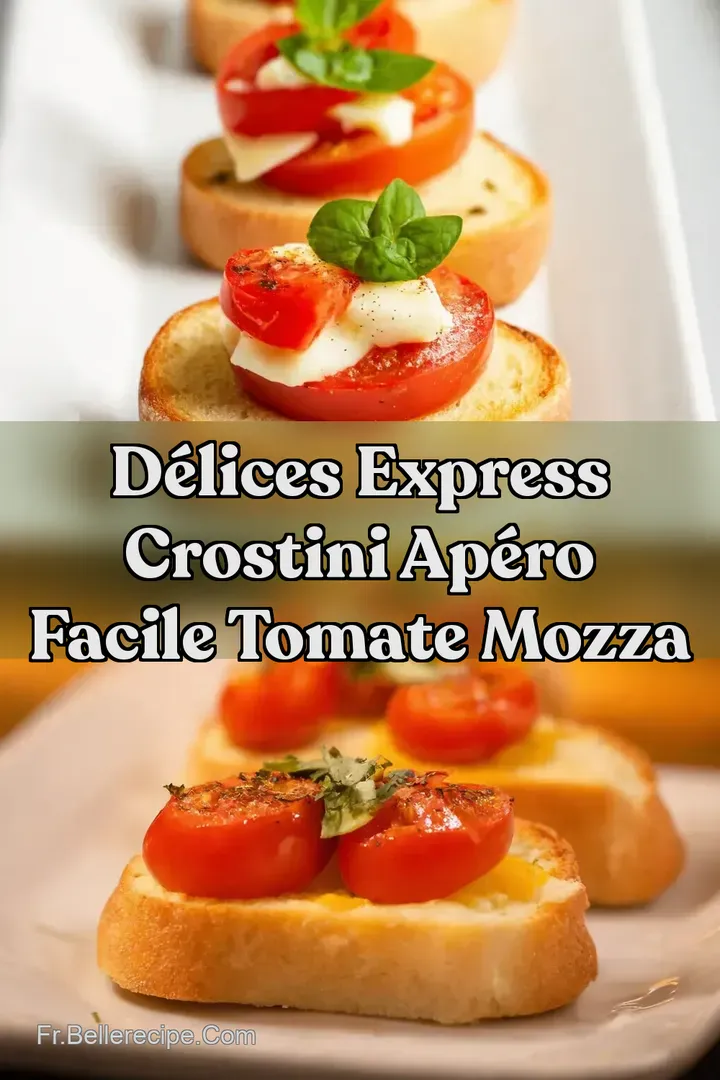D&eacute;lices Express Crostini Ap&eacute;ro Facile Tomate Mozza