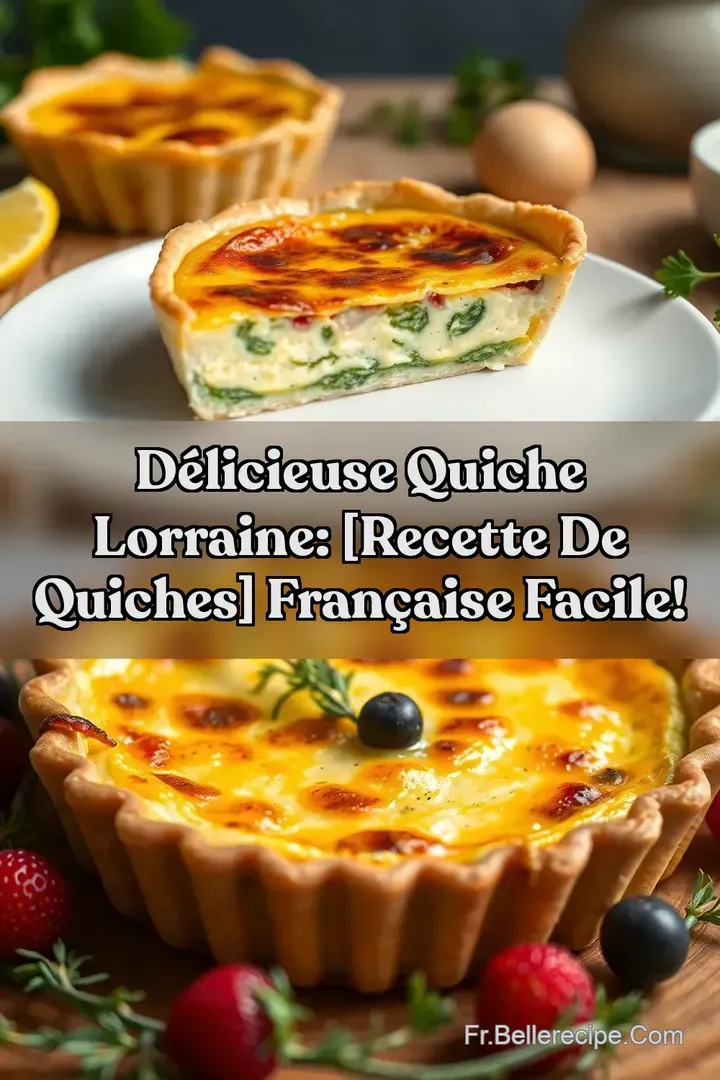 D&eacute;licieuse Quiche Lorraine: [Recette de Quiches] Fran&ccedil;aise Facile!